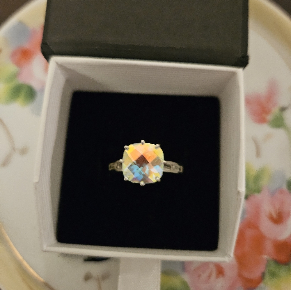 Size 10 mystic topaz ring
